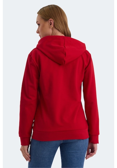 Slazenger Katya 2 Li Set Kadın Kırmızı - Lila Sweatshirt Kırmızı - Lila