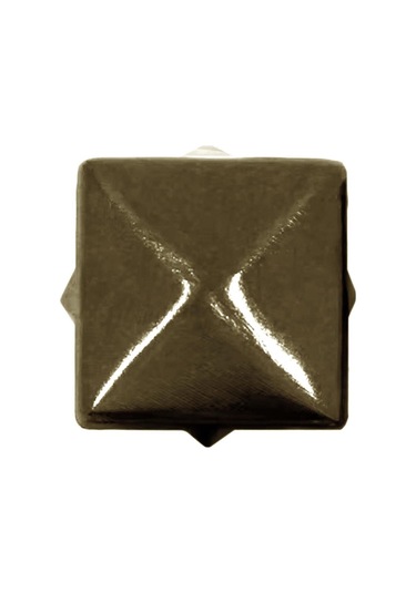 Süs Tırnaklı Antik Renk Çakma Kare Piramit 7 Mm 20 Adet Metal Trok