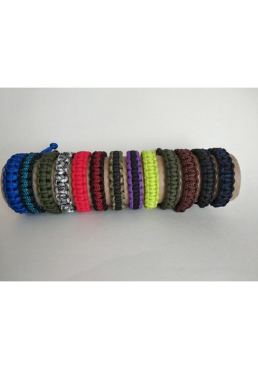 Paracord Cobra Paraşüt Ipi Survıval Mad Max Bileklik Çok Renkli