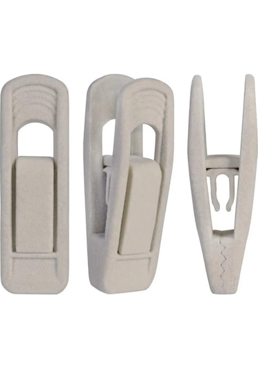 Black-20pcs Kaymaz Kadife Askılar Klipler Floklu Pantolon Ceket Elbise Pantolon Klip Tasarrufu Asma Kancaları Ev Ürünleri