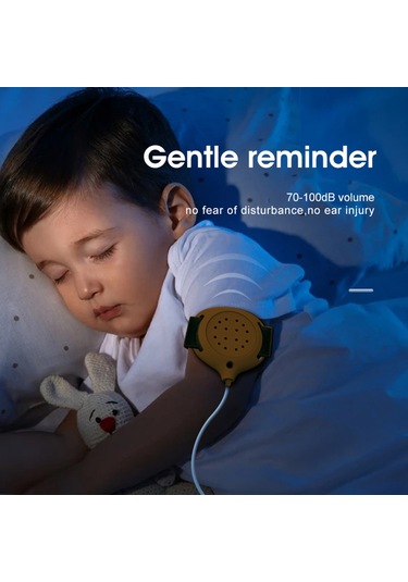 Geeksen Çocuklar İçin Titreşimli Ve Sesli Yatak Islatma Alarmı - Manyetik Emişli Tuvalet Eğitimi Cihazı