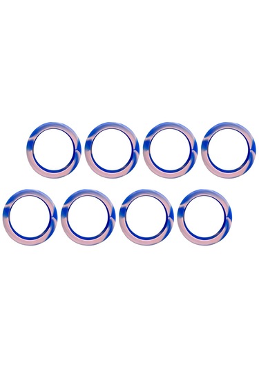 Homyl 8 Adet Bagaj Jant Kapakları Çizikleri Önler Mavi-pembe Mavi Pembe Mavi - Pembe