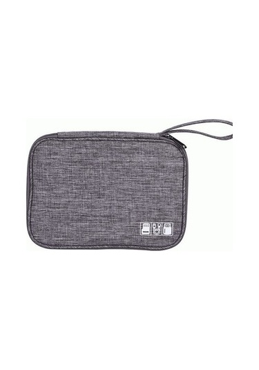 Kulaklık Veri Kablosu Ürün Şarj Kablosu Saklama Çantası Gri