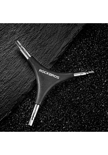 Homyl 3 Yollu 4/5/6mm Bisiklet Altıgen Anahtar Paslanmaz Çelik Siyah