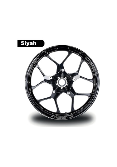 One Vıp Sale Siyah Bajaj N250 Geniş Jant Sticker Modeli Motor Aksesuar