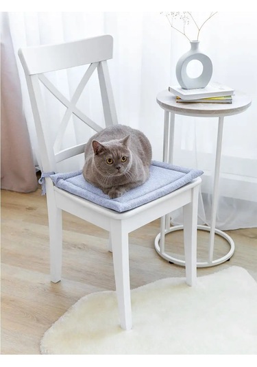 Loveme Sandalyeye 40x40 Kare Karoş Yorgan Astırı 160836207 Açık Mavi