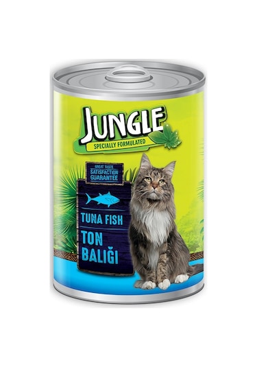 Jungle Ton Balıklı Yetişkin Konserve Kedi Maması 415 G