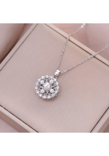 Bayan Kolye: Moda Estetiği Titanyum Çelik Kolye No.188 Çok REnkli