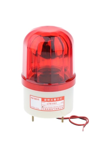 Suntek 12 V Led Dönen Strobe Uyarı Işığı Yuvarlak Sinyal Beacon Flaş Lambası Kırmızı