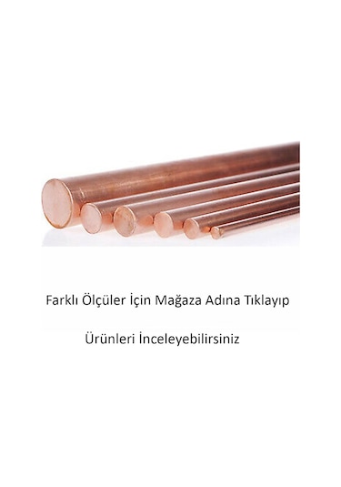 6 Mm Bakır Çubuk Topraklama Çubuğu Saf 50 Cm 478784606