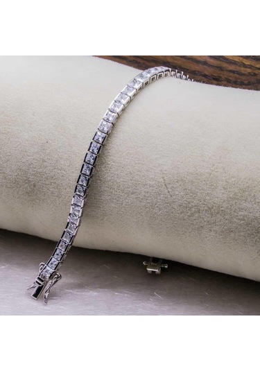 925 Ayar Gümüş Su Yolu Bileklik Model 5