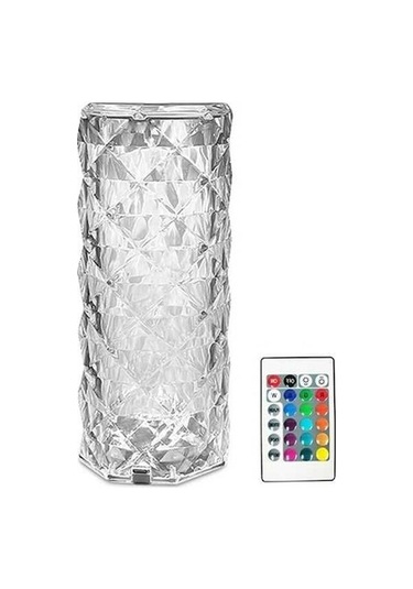 Dancemonkey 16 Renkli Kristal Gül Işık Masa Gece Lambası 07 2