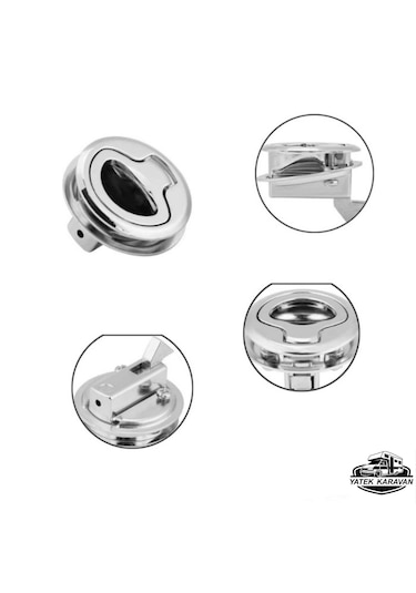 Karavan & Tekne Banyo Ve Mobilya Kilidi Çinko 38 Mm Çap Yatek Kar
