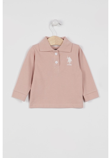 U.S. Polo Assn. U.s. Polo Assn Kız Bebek Pembe Sweatshirt Usb994-b-v8 Pembe