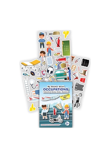 My Sticker Book '' Occupations'' , Tükenmeyen Sticker Kitabı Meslekler
