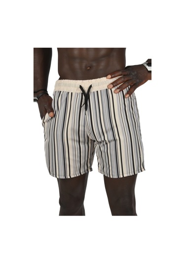 Deepsea Erkek Bej File Astarlı Deniz Şortu 2403011 Bej