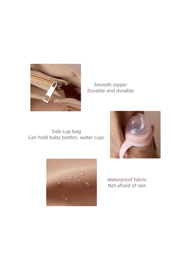 Maiyame Insular Mor Çift Askılı Bebek Çantası 20l - Su Geçirmez Nilon, 9 Cep, İç Bölmeler, Bez Defteri Ve Islak Çanta Mor