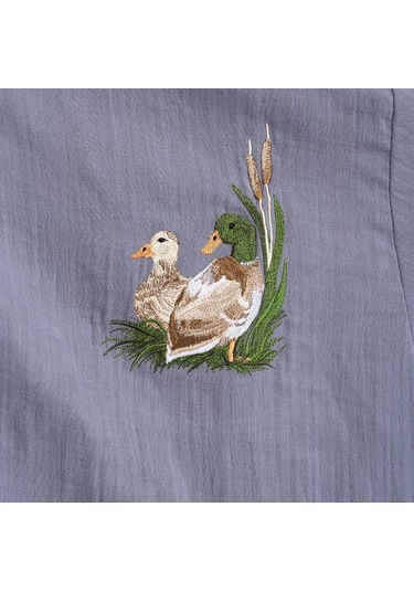 Pamuklu Kısa Kapüşonlu Müslin Kadın Bornoz Antrasit