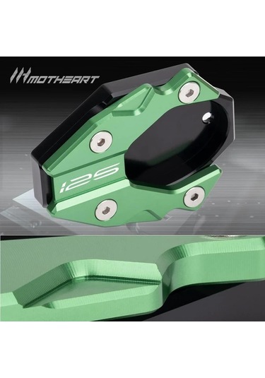 Xuweiwei Red Motorcycle Kickstand Pad Z125 2018-2024 Anti Sinking Soft Ground Side Stand Foot Extension Plate Support