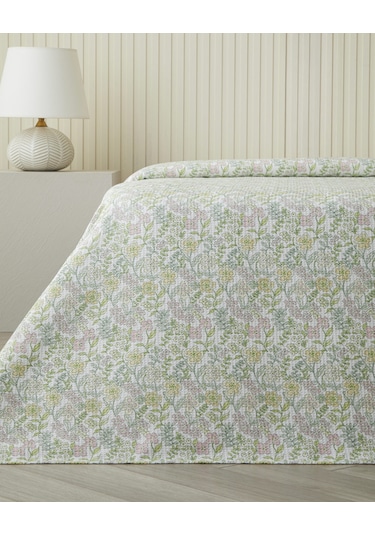 Spring Garden Çift Kişilik Pike 200x220 Cm Yeşil