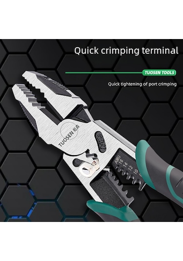 Wezone Endüstriyel Çelik Kesici Bıçaklı Pense - 8/9 İnç Çok Fonksiyonlu Ergonomik Tutamalı Tight Space Uygun 0.28kg