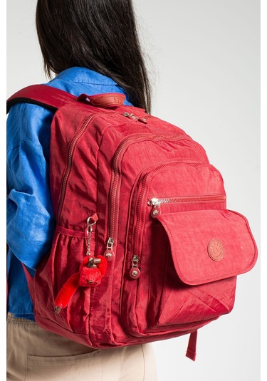 Ultra Hafif Çok Cepli Su Geçirmez Okul Çantası Laptop, Notebook, Okul, Spor, Seyahat Kırmızı Tyc2a700f3b9270606-3 Kirmizi