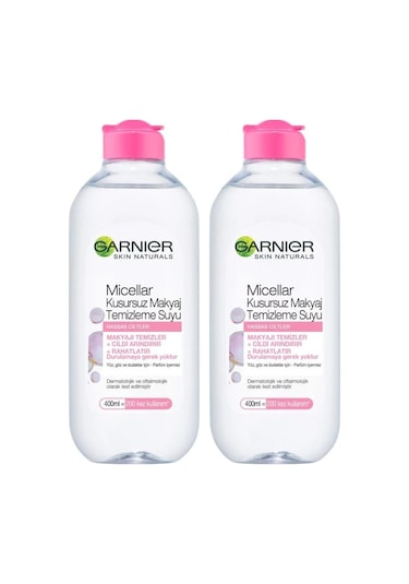 Garnier Micellar Kusursuz Makyaj Temizleme Suyu 400ML 2 Adet