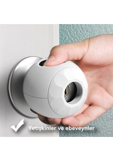 Çocuk Emniyetli Kapı Kolu Kılıfları Bebek Emniyetli 6 Paket Çocuk Kapı Kilitleri Kapı Kolu Bebek Emniyetli Kapı Çocuklar İçin Çok Renkli