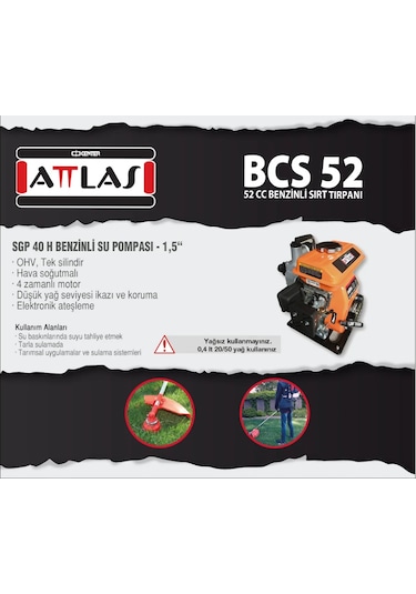 Attlas Sgp 40 H 1.5" Benzinli Motopomp