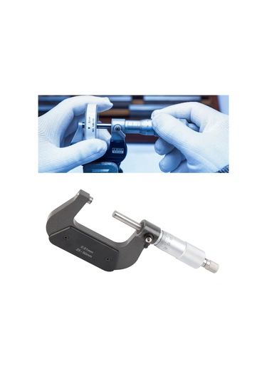 Ximistore9 25-50 Mm Çap Ölçer, Krom Vanadyum Çelik, İvme Kilitleme, Hassas Ölçüm Aleti