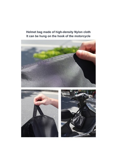 Teltree Nylonlu Su Geçirmez Kask Çantası - Motosiklet Bisiklet Spor Kaskları İçin Büyük Kapasiteli Taşıma Çantası Xl/l