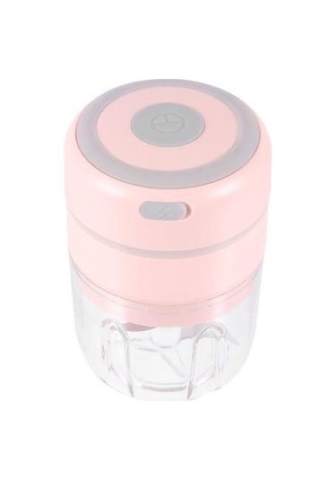 1 Adet 250 Ml Elektrikli Zencefil Sarımsak Kıyma Ev Sarımsak Basın Kırıcı Pembe Ahşap - Pudra