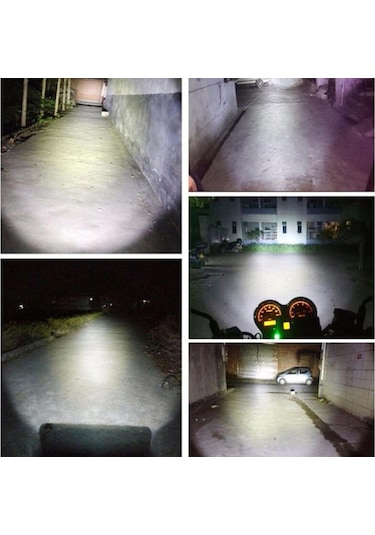 Suntek H4 20 W Cob Led Hi - Lo Işın Motosiklet Far Ön Ampul Lamba Beyaz