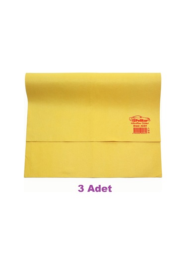 Polikur Extra Emici Güderi Oto Kurulama Ve Temizlik Bezi 50X70 Cm 3 Adet
