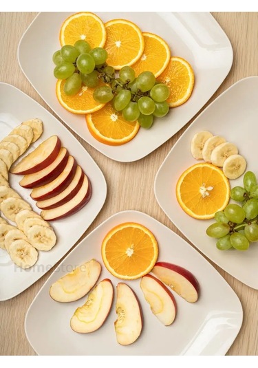 Al' Ternatıva Plastik Yemek Tabakları Seti, 12 Parça 152252210 Bej