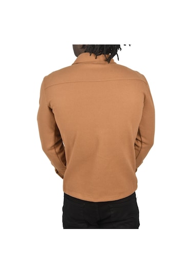 Deepsea Erkek Kahve Çıtçıtlı Kısa Kaşe Mont 2500559 Kahverengi