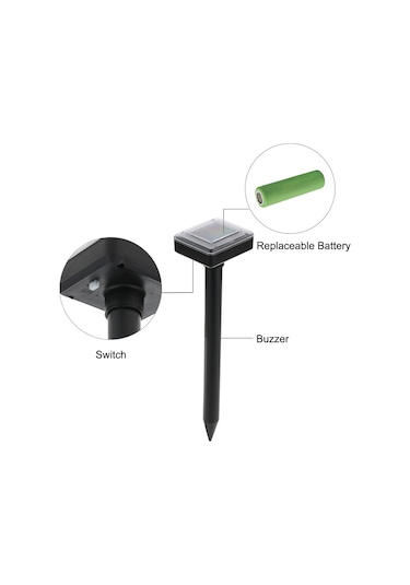 Singree Güneş Enerjili 2'li Ses Dalgalı Bahçe Ve Tarla Fare Kovucu Seti - 400m² Koruma