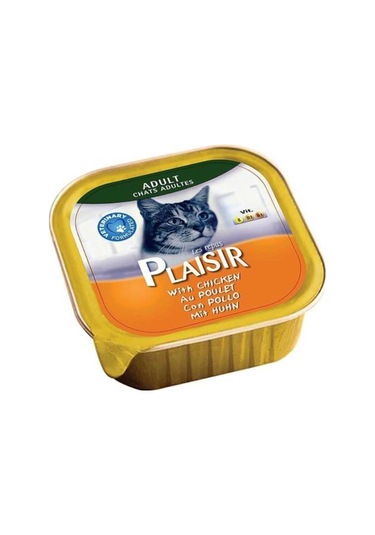 Plaisir Tavuklu Ezme Konserve Yetişkin Kedi Maması 100 G