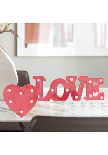 Homyl Led Lover Heart Light Sevgililer Günü Hediyesi Kırmızı Kırmızı