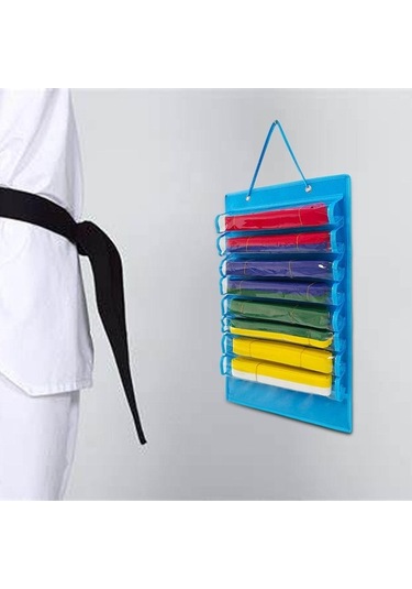 Pazly Suntek Karate Kemer Düzenleyici Hafif Keçe Taşınabilir Mavi - Spor Aksesuarı Mavi