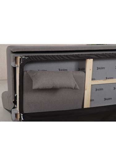 Kilim Mobilya Odin Üç Kişilik Yüksek Ayaklı Koltuk-kanepe Gri