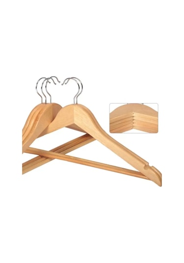 Ahşap Askı Kıyafet Ve Elbise Askısı Ahşap