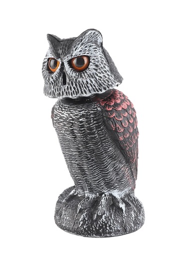 Tenfowee Bahçe Taşıtları: Plastik Sallanan Kafa Baykuşu - Kuş Ve Haşere Kovucu, Bahçe Dekorasyonu, Dış Mekan Koruması