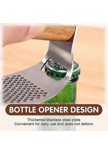 Paslanmaz Çelik Sarımsak Presi, Ahşap Saplı Sarımsak Presi Salınc Çok Renkli