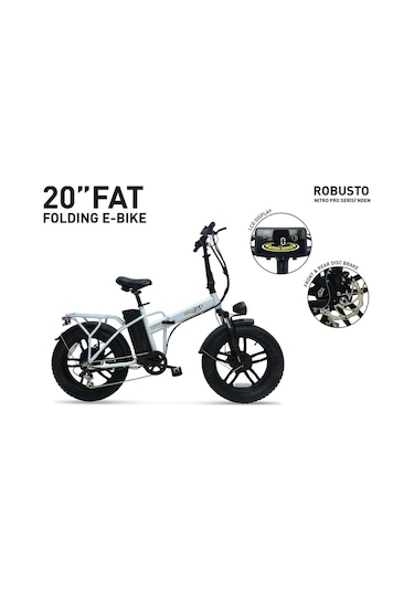 Skyjet Robusto Premium 750w Elektrikli Bisiklet Beyaz