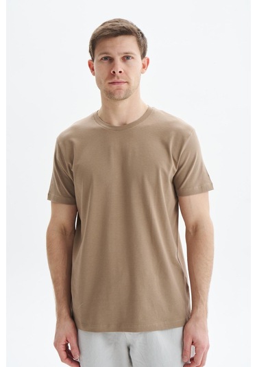 Arma Erkek Regular Fit Basic Süprem Bisiklet Yaka Tişört Y29344472002 Gri-bej G8 Gri