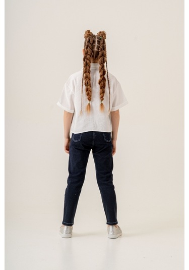 Kız Çocuk Duble Kol Gömlek 3169 Beyaz