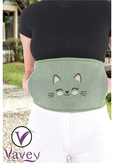 Yeni Nesil Sıcak Soğuk Regl Kemeri Kedicik Yeşil