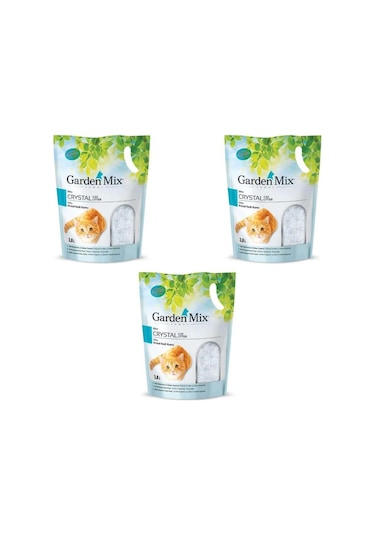 Garden Mix Kokulu Silika Kedi Kumu 3.8 Lt X 3 Adet