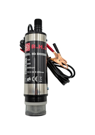 Fixonic B.h.d. Bhd00698 12v/51mm Kendinden Emişli Taşınabilir Yakıt/sıvı Yağ Aktarma Mazot Pompası